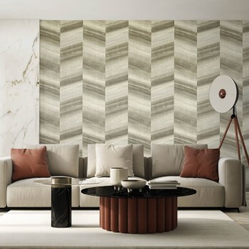 Metallic shiny wood structure optic non-woven wallpaper brown Divino Hohenberger 65287-HTM