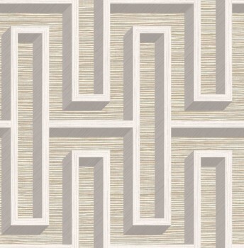 non-woven wallpaper repeating pattern cream 026725