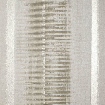 Silberglänzende Streifen und kleine Vierecke Vlies grau Adonea Hohenberger 64318-HTM