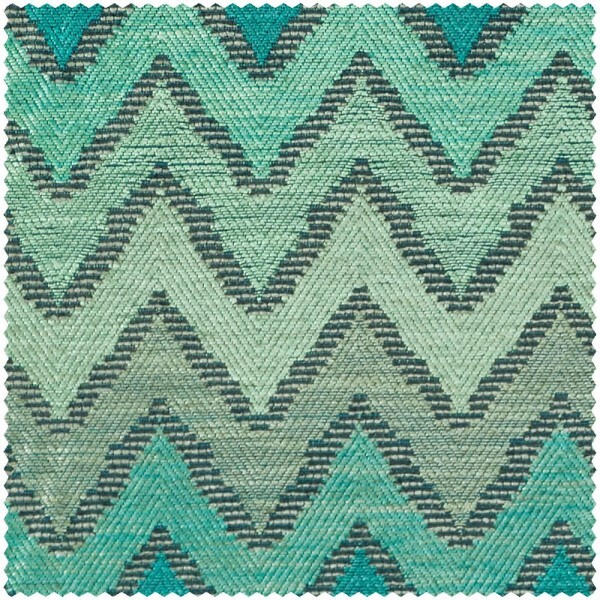 lines and broad stripes green furnishing fabric Sanderson Caspian DCAC236904