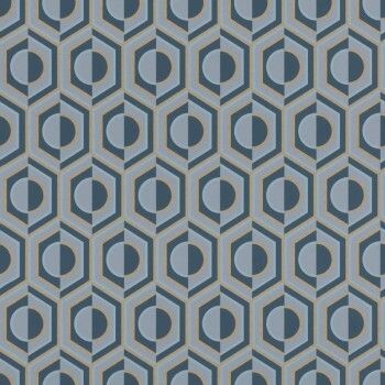 graphic shapes blue-grey non-woven wallpaper Sophia Rasch 710151