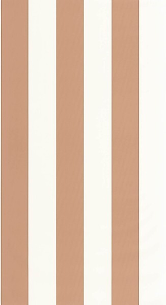 Wide stripes camel brown and white non-woven wallpaper Caselio - Moonlight 2 MLGT101074044