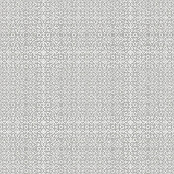 tile pattern non-woven wallpaper gray taupe Azulejo Hohenberger 26881