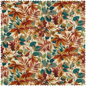 Leaf pattern cream furnishing fabric Sanderson Arboretum 227056