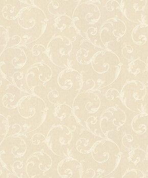 non-woven wallpaper tendril pattern cream 88839