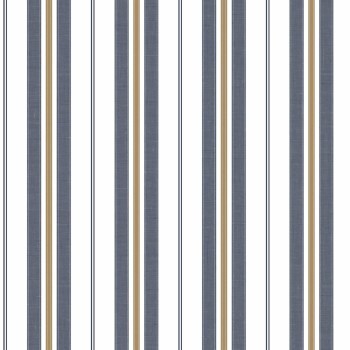 Streifen Tapete blau-weiß Muster Stripes 303234