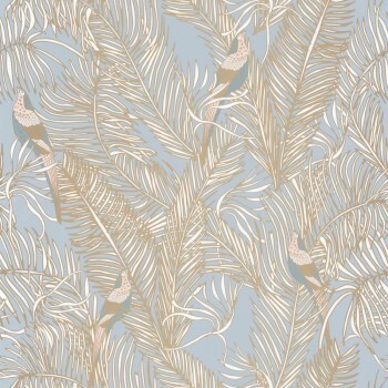 Grau und beige Vliestapete Muster Caselio - Dream Garden DGN102256070