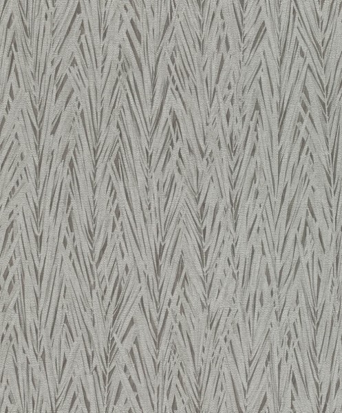 blades of grass and leaves gray non-woven wallpaper Composition Rasch 554144