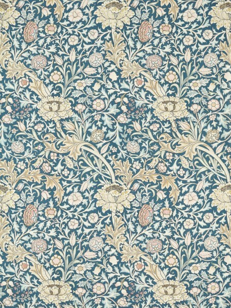 Vliestapete mit Textiloberfläche wildes Blattmuster blau MEWW217210