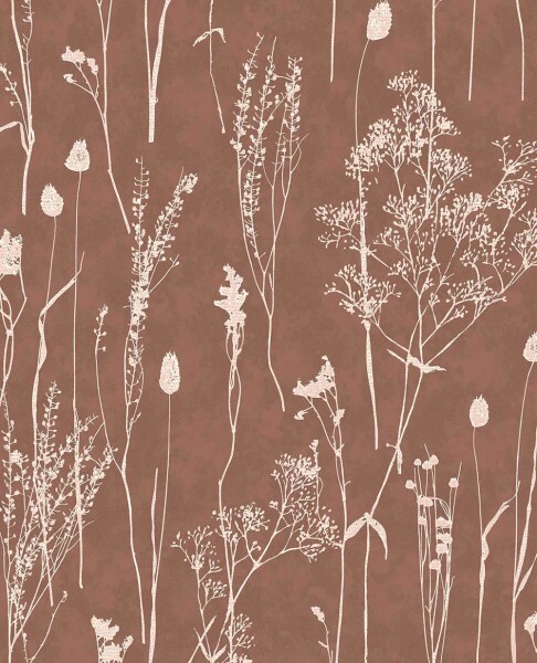 leaf branches brown/white non-woven wallpaper Waterfront Eijffinger 300813