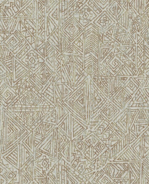 retro pattern non-woven wallpaper gray Terra Eijffinger 391521