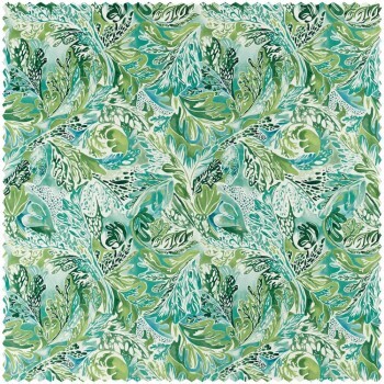 wild pattern green furnishing fabric Sanderson Harlequin - Color 1 HTEF121012