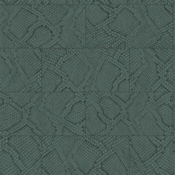 non-woven wallpaper snakeskin pattern green 347788