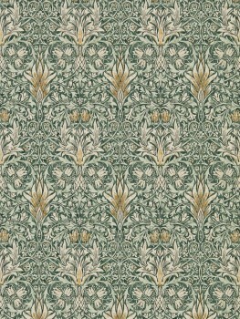 wallpaper ascending floral pattern green DCMW216863