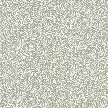 Exotic leaf tendrils with golden bears olive green wallpaper Caselio - Escapade Texdecor EPA102347070