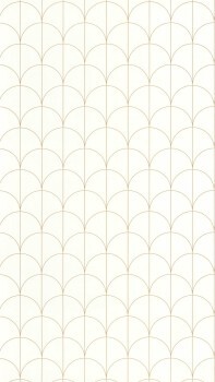 Graphic pattern white non-woven wallpaper Caselio - Moonlight 2 Texdecor MLGT104240253