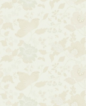 Hell beige Tapete Blumenmuster Italian Style Essener 24842