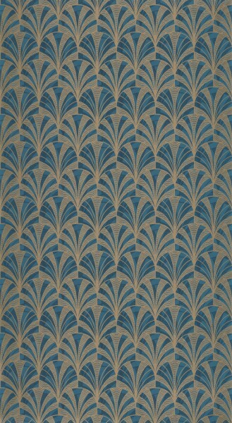 Blue wallpaper semicircles Casadeco - 1930 Texdecor MNCT85736313