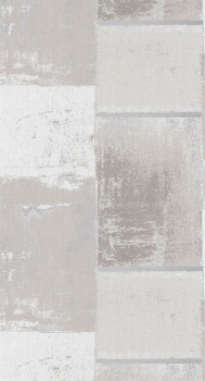 Grau und silbere Vliestapete Grafisches Muster Casadeco - Gallery GLRY86179201