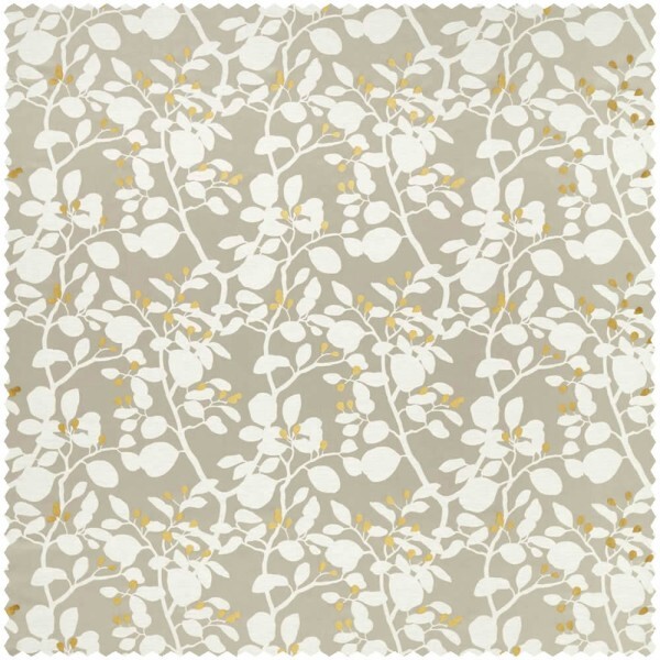 leaves and small berries brown-beige furnishing fabric Sanderson Harlequin - Color 1 HTEF133865