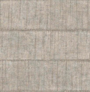 non-woven wallpaper wide stripes brown-grey 026740