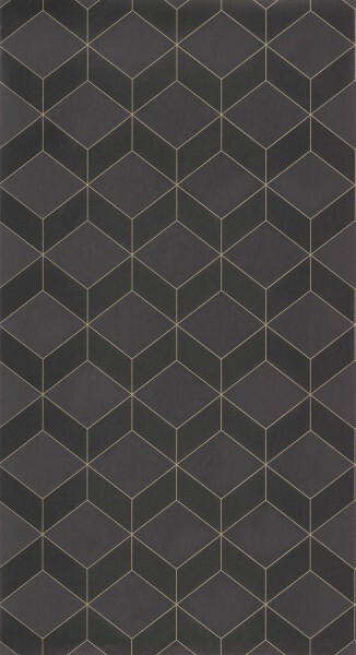 Symmetrische Formen Tapete schwarz Casadeco - 1930 Texdecor MNCT85689533