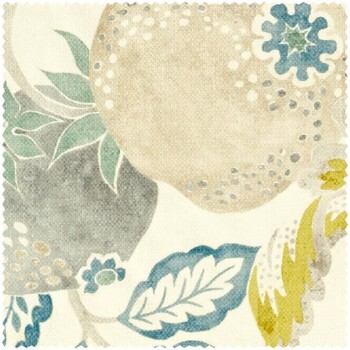 exotic fruits and leaves cream furnishing fabric Sanderson Caspian DCEF226637