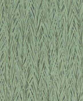 Fine grass green non-woven wallpaper Composition Rasch 554175 _L