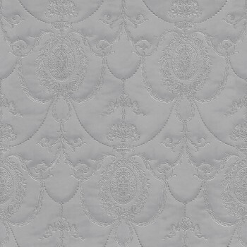 ornament pattern gray vinyl wallpaper Trianon 13 Rasch 532128