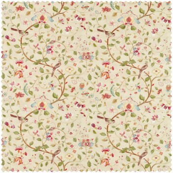 fine tendrils and flowers cream decorative fabric Sanderson Arboretum 227068